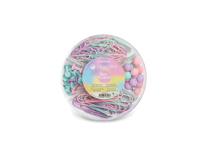 SET CIRCULAR MULTITASK SKYCOLOR PASTEL 