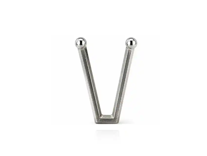 HEBILLA METALICA FORMA V X 5,2CM X 5CM X 6 UNIDADES