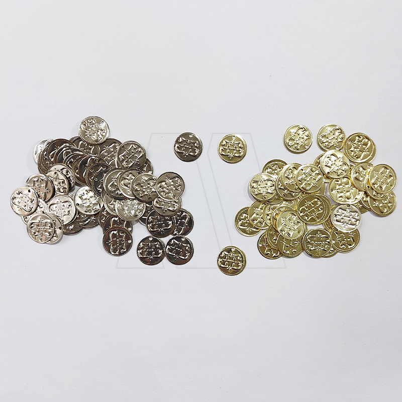 MONEDAS METALICAS P/COSER 1,5CM X 100UN