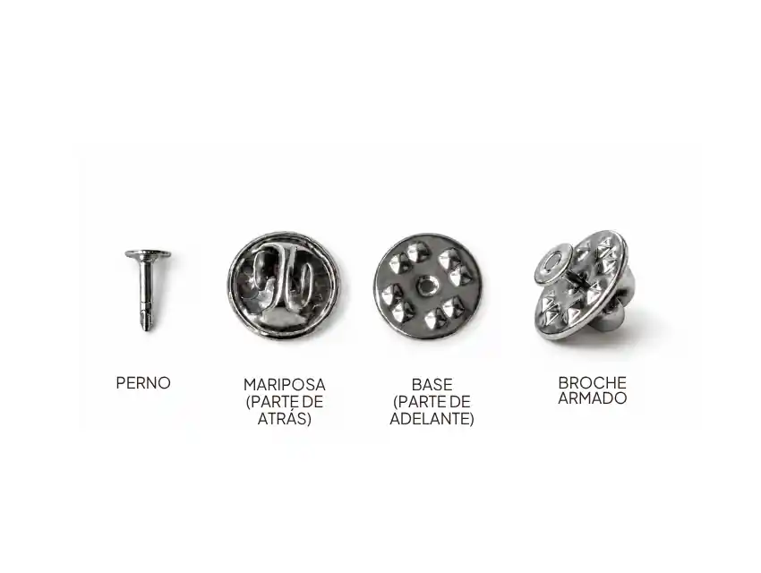 PIN BROCHE PRENDEDOR NIQUEL 11MM X 50UN