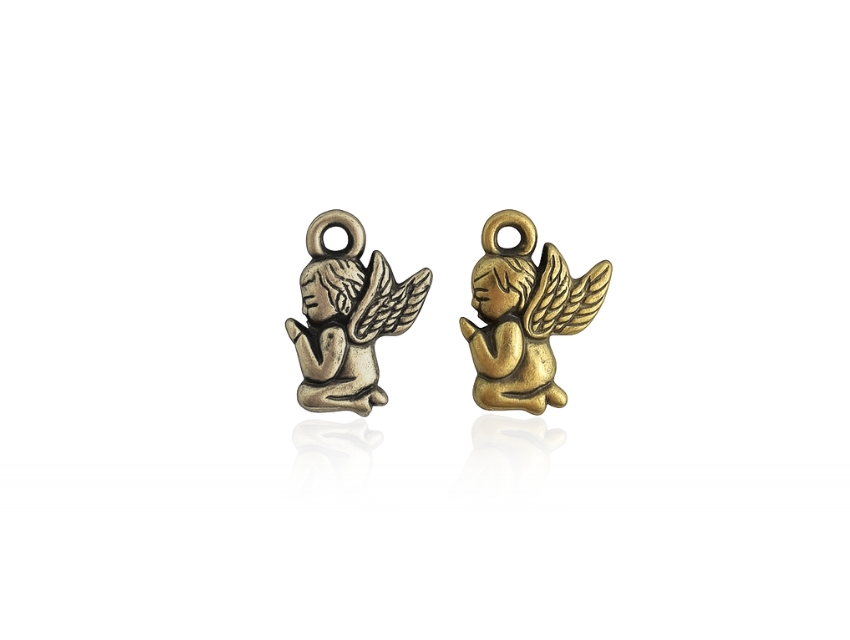 DIJE SIMIL METALICO ANGEL 11MM X 20MM X 50GRS 90UN APROX 