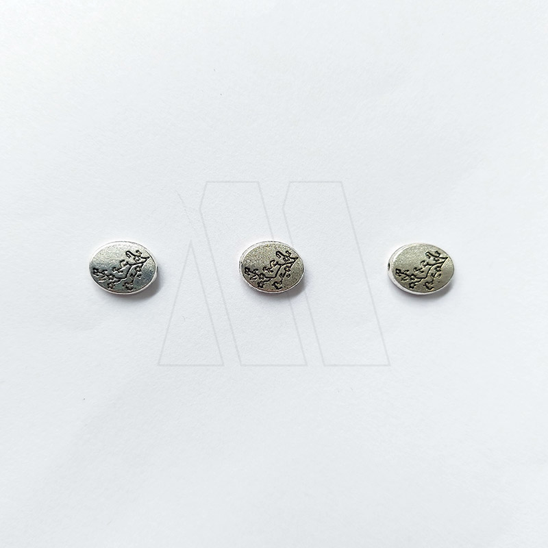 DIJE METALICO PLATEADO FLOR X 50GRS