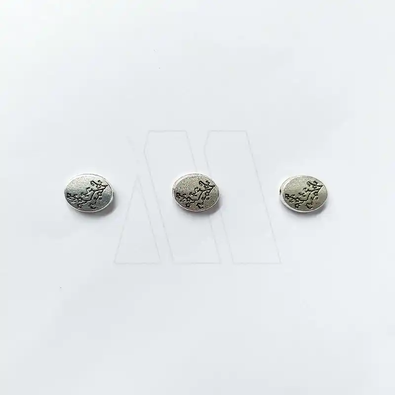 DIJE METALICO PLATEADO FLOR X 50GRS