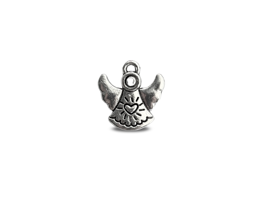 DIJE METALICO NIQUEL ANGEL 1,4CM X 1,5CM X 50GRS 46UN APROX 