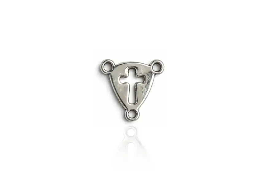 DIJE METALICO NIQUEL CENTRO DE ROSARIO 15MM X 20MM X 50GRS X 49UN APROX