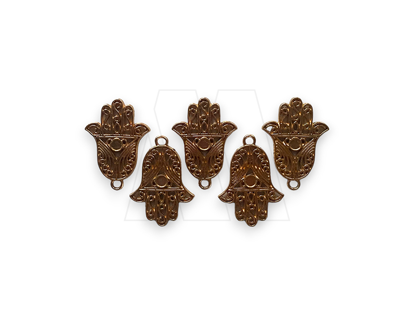 DIJE METALICO NIQUEL MANITO DORADA 2,5CM X 3,5CM X 50GRS 12UN APROX