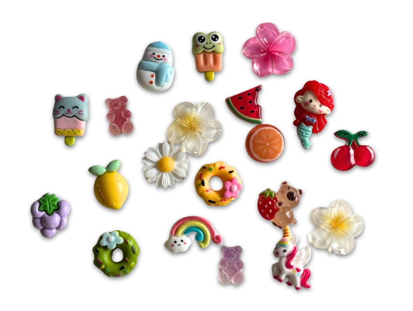 DIJES CHARMS DE RESINA SURTIDOS 20MM APROX X 10UN