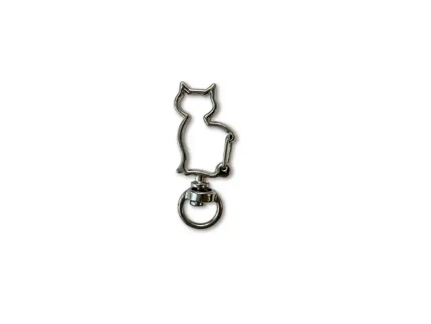 MOSQUETON METALICO GATITO PASE 10MM X 25UN