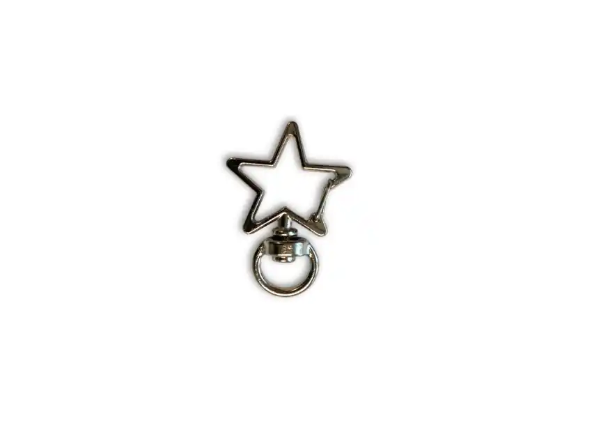 MOSQUETON METALICO ESTRELLA PASE 10MM X 25UN