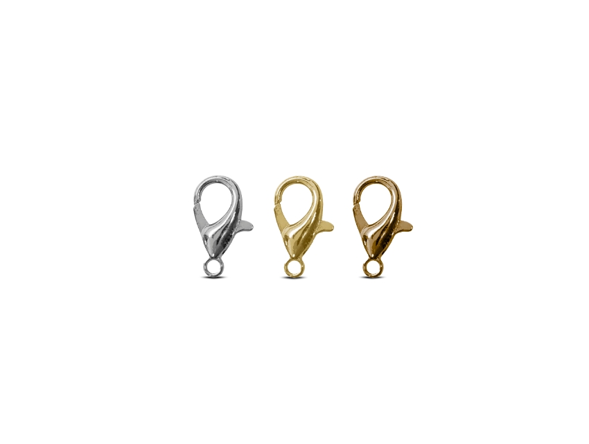 MOSQUETON BIJOU METALICO 10MM X 100UN