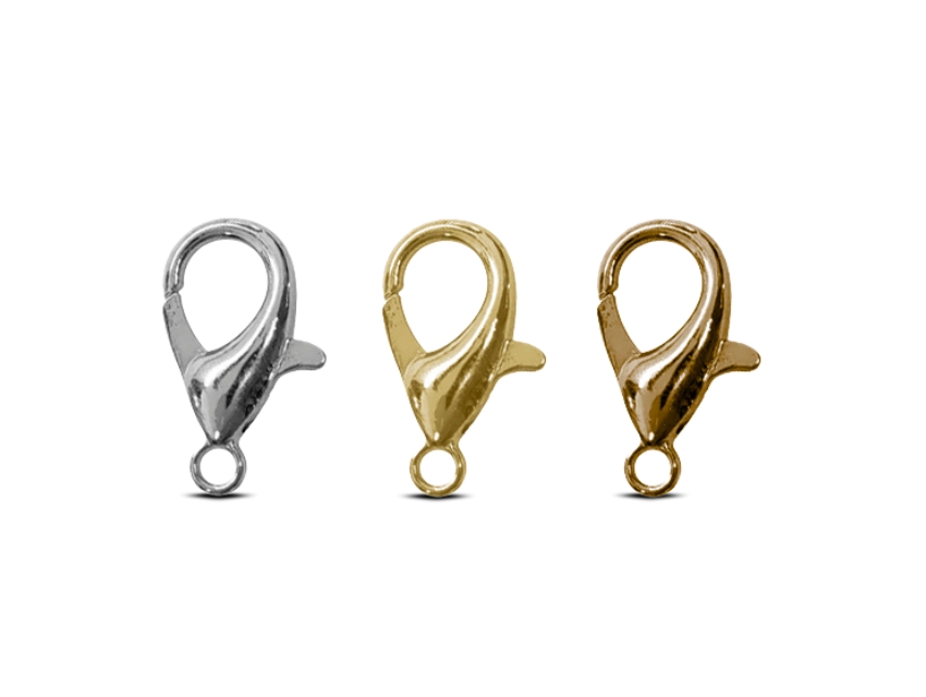 MOSQUETON BIJOU METALICO 21MM X 100UN