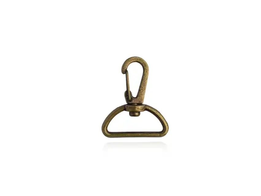 MOSQUETON METALICO ORO ITALIANO PASE 40 X 25UN