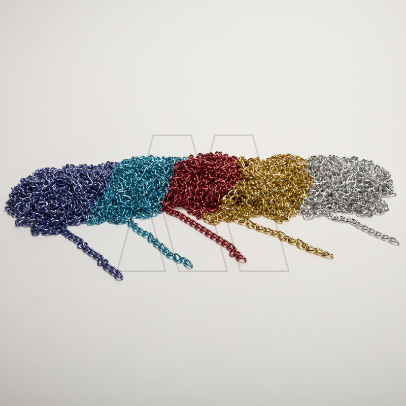 CADENA ALUMINIO GRUESA COLOR 8MM X 3MM X 5MTS