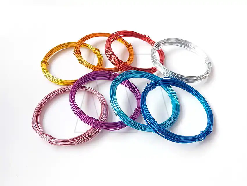 ALAMBRE ALUMINIO COLOR 1MM X 10UN X 5MTS APROX 