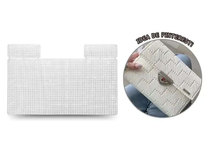  PLASTIC CANVAS CARTERA 18,6CM X 36,4CM X UN 