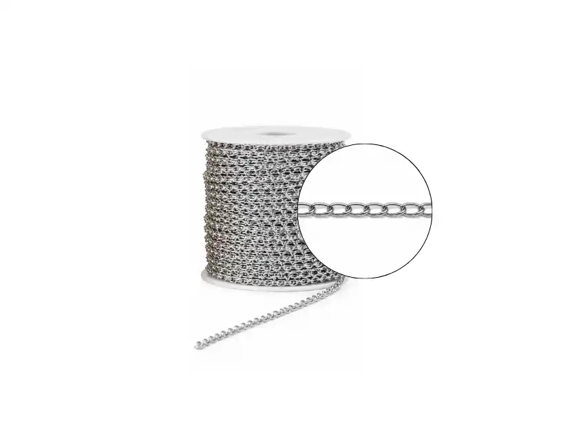CADENA PARA MANUALIDADES  7MM X 3MM X 30MTS 