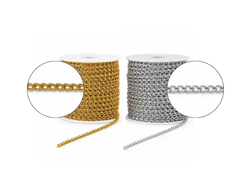 CADENA PARA MANUALIDADES  4MM X 3MM X 20MTS