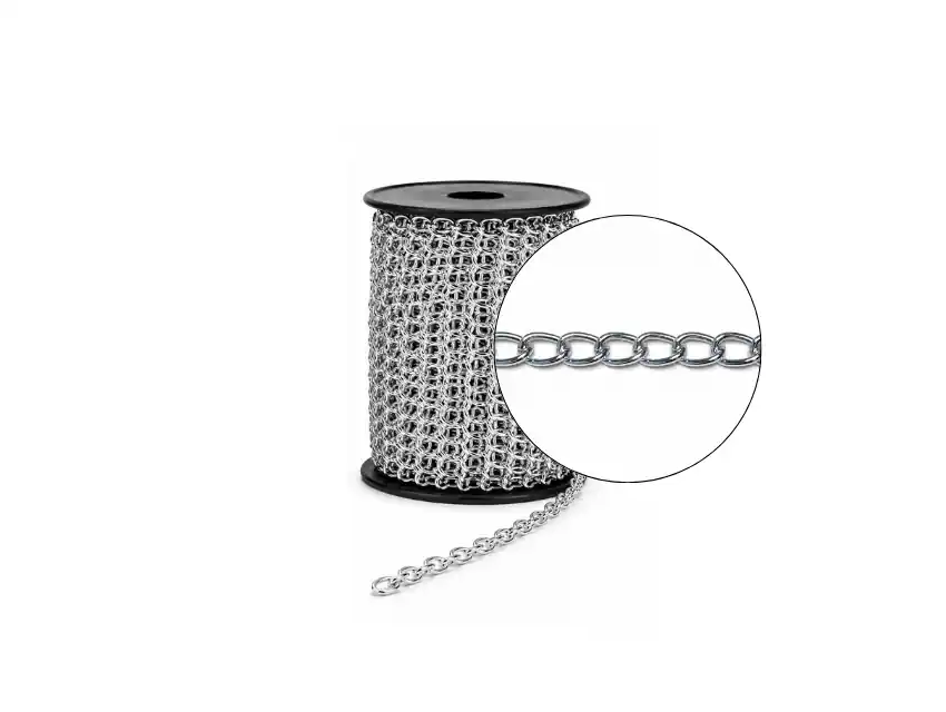 CADENA PARA MANUALIDADES 12MM X 6MM X 20MTS