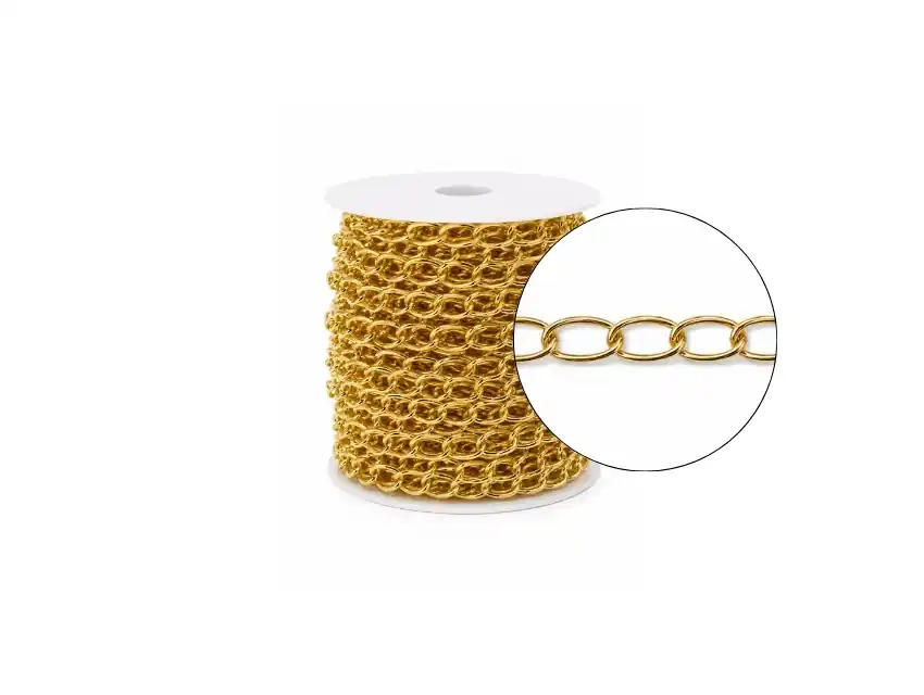 CADENA PARA MANUALIDADES 10MM X 13MM X 25MTS