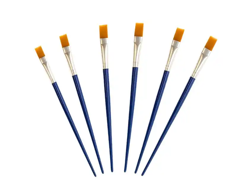 SET PINCELES CHATOS BLISTER SURTIDO C/ MEDIDAS DE Nº 1 A 6