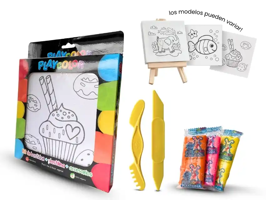 KIT BASTIDOR PLAYCOLOR C/ PLASTILINAS Y ESTECAS