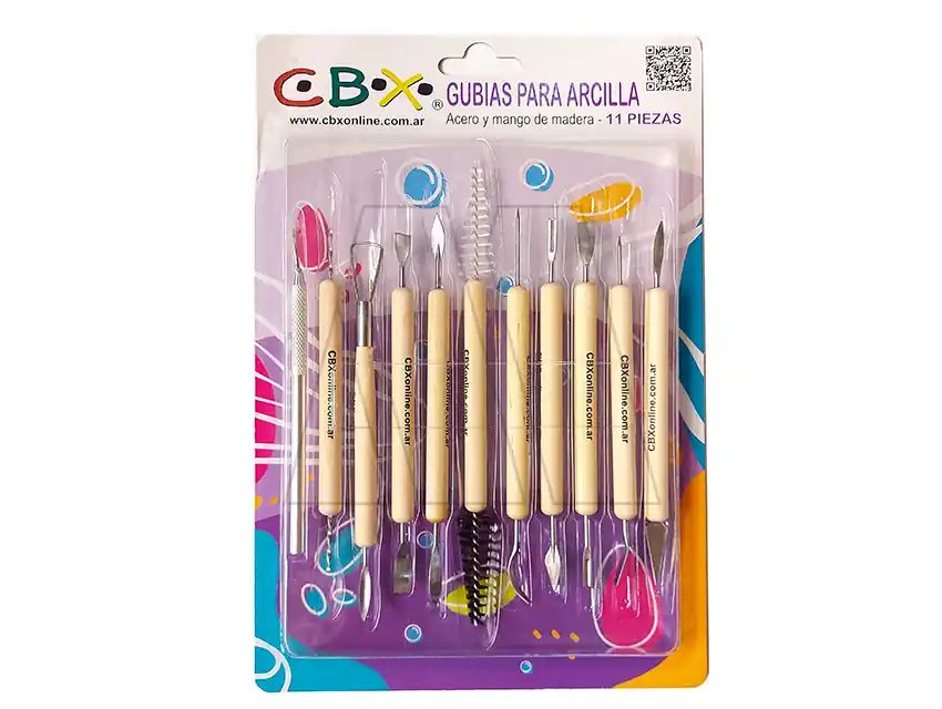 GUBIAS PARA ARCILLA CBX BLISTER X 11UN