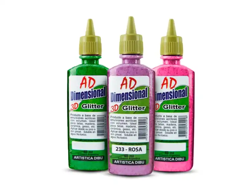 PINTURA DIMENSIONAL GLITTER AD X 40ML 