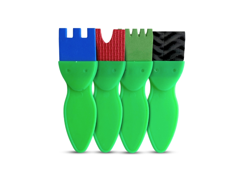 SET PINCELES DE GOMA EVA AD X 4UN 