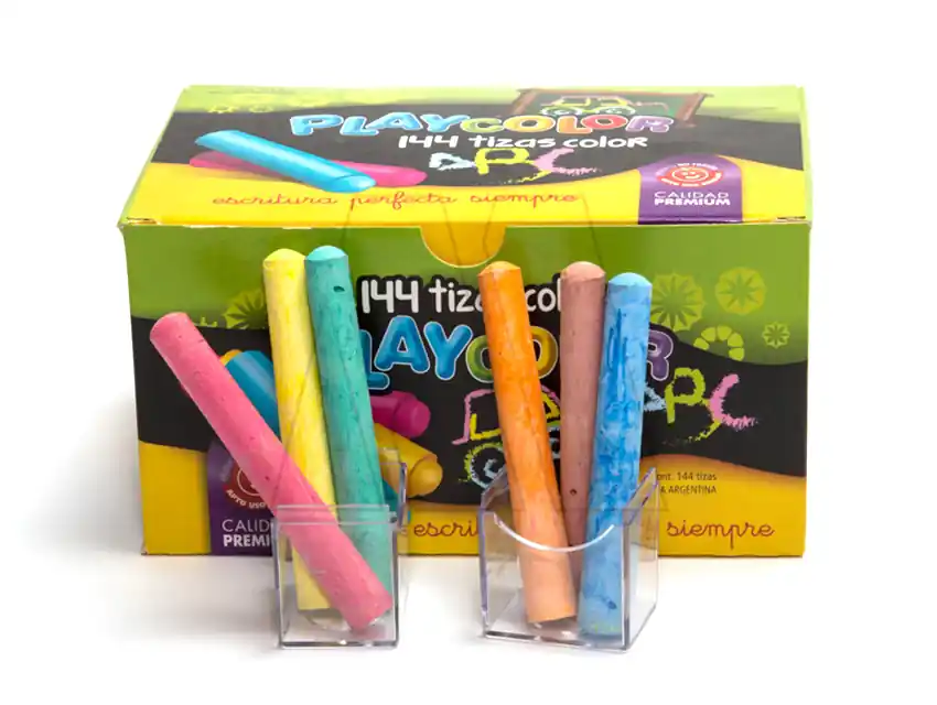 TIZA ESCOLAR SURTIDA X 144UN