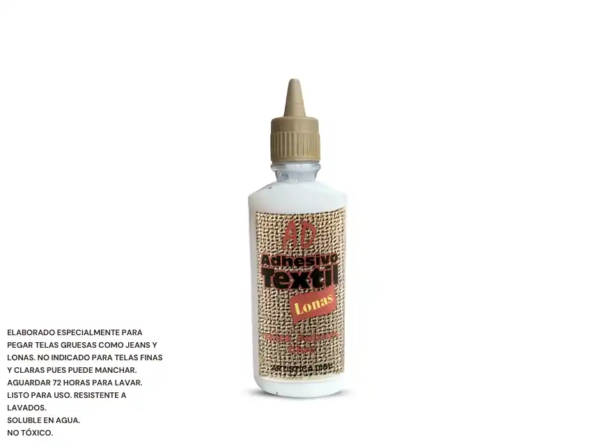 PEGAMENTO ADHESIVO TEXTIL LONAS AD X 40ML X 6UN