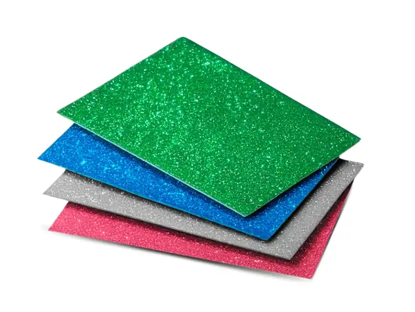 GOMA EVA SUPER GLITTER 10 PLANCHAS 60 X 40CM