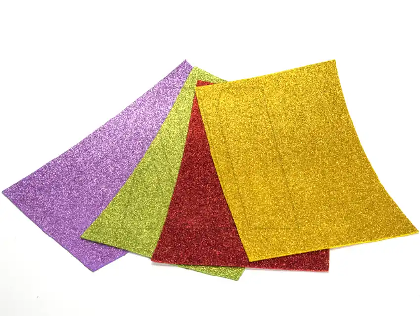 GOMA EVA SUPER GLITTER IRISADA 10 PLANCHAS 60 X 40CM