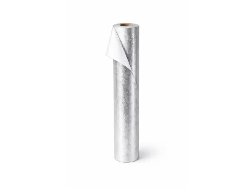 FLISELINA GRUESA LAMINADA METALIZADA LISA 90GRS 1MT X 50MTS