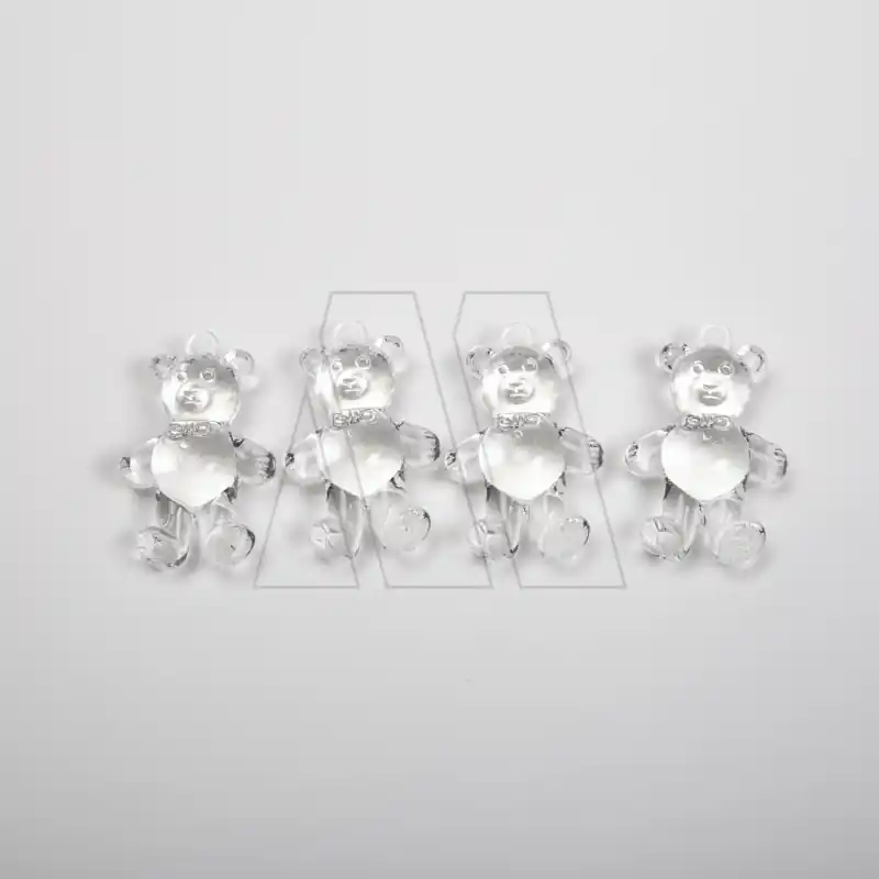 CAIRELES ACRILICOS OSITO 3,5CM X 4CM X 6UN