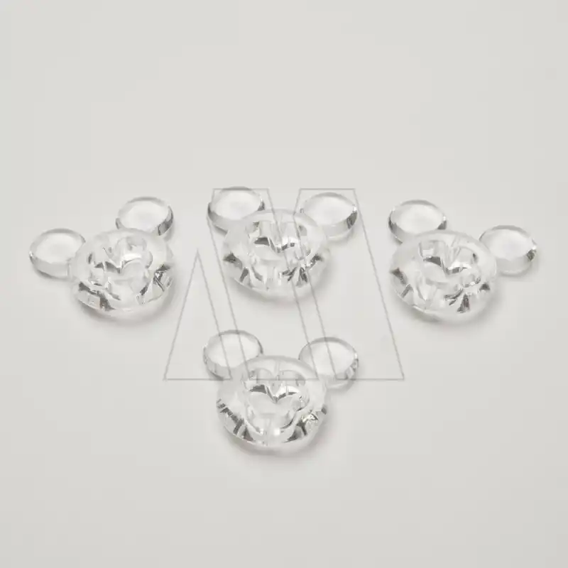 CAIRELES ACRILICO CARITA DE RATON 4CM X 4CM X 8UN