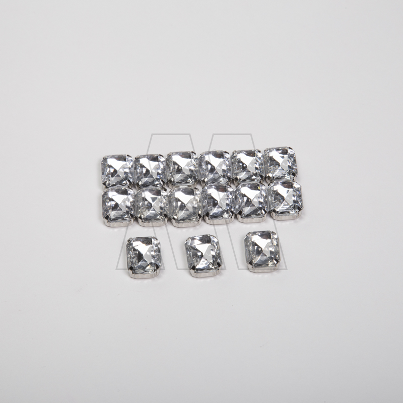 GEMA ENGARZADA P/COSTURA DIAMANTE GRANDE 13MM X 18MM X 50UN