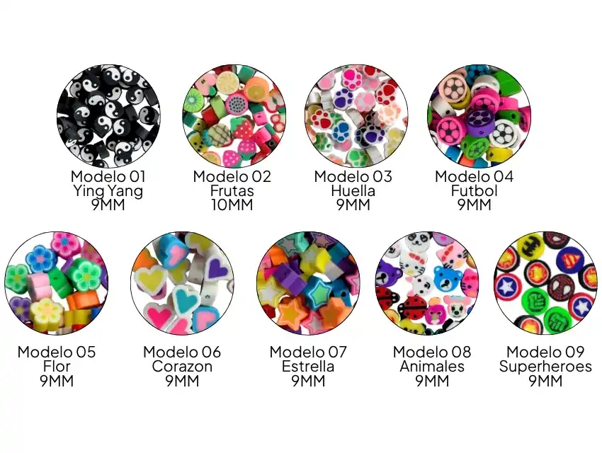 CUENTAS DE FIMO X 500UN