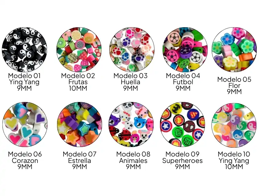 CUENTAS DE FIMO X 500UN