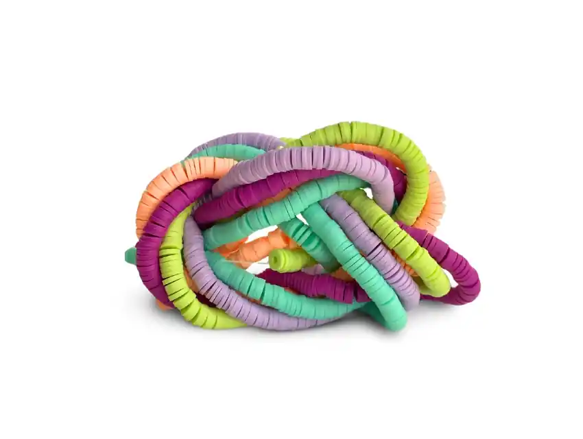 CUENTAS DE FIMO BIJOU X 5 TIRAS DE 30CM (350UN APROX)