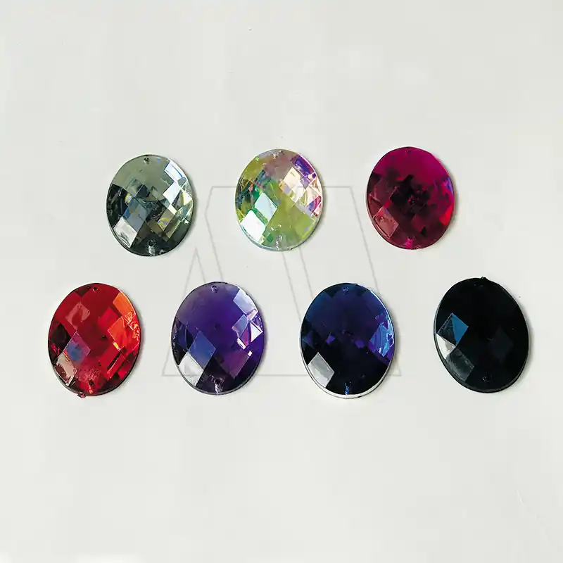 GEMA ACRILICA OVAL 40MM X 10UN