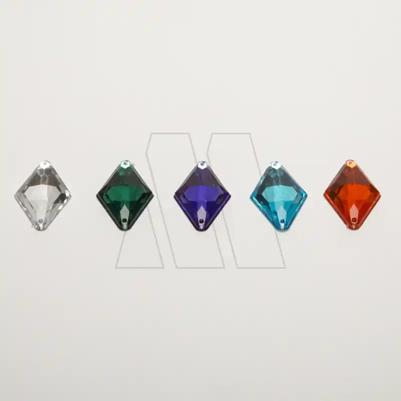 GEMA ACRILICA ROMBO FACETADO 30 X 18 X 10UN