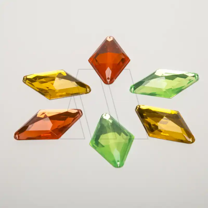 GEMA ACRILICA ROMBO FACETADO 42 X 25 X 10UN