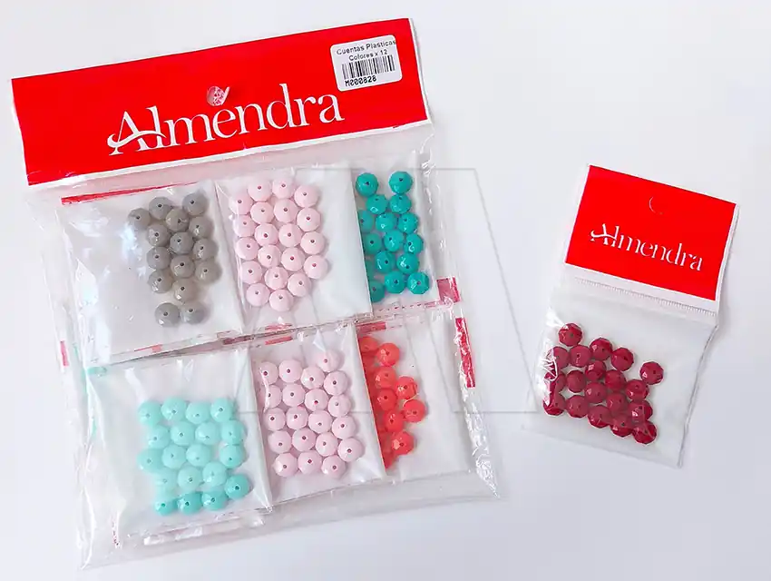 CUENTAS PLAST FACET OPACAS SURT 10MMX12SO(442.828)