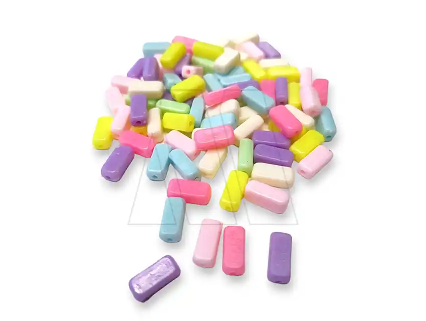 CUENTAS DE PLASTICO PASTILLAS 13MM X 5MM X 125GRS