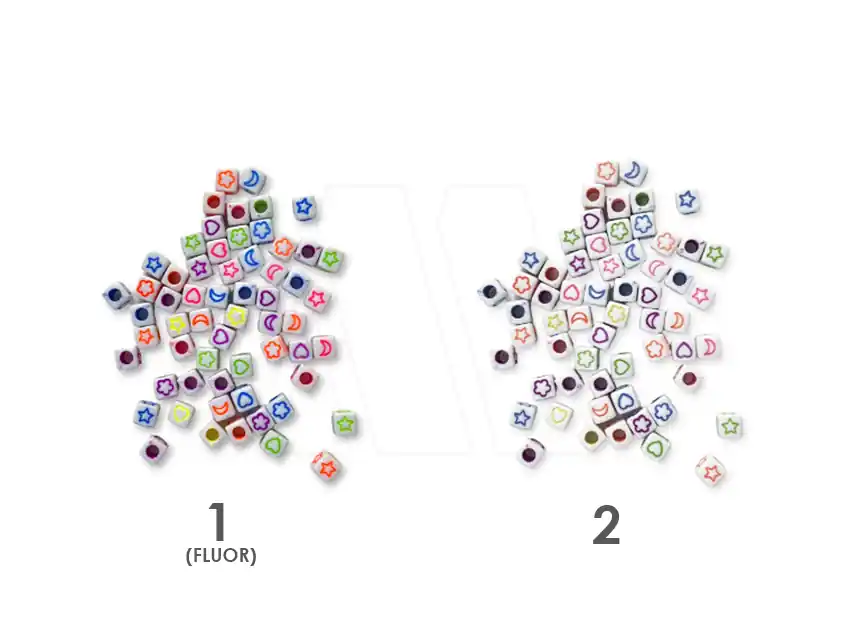 CUENTAS DE PLASTICO CORAZONES/ESTRELLAS/LUNAS 5MM X 125GR