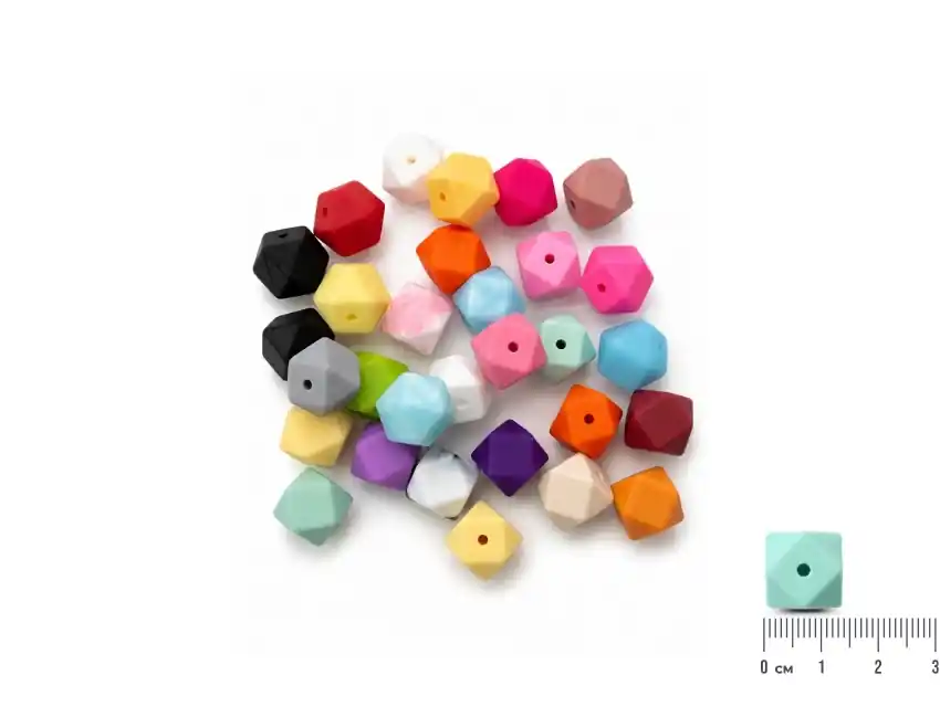 CUENTAS DE SILICONA MODULOS 14MM X 100UN
