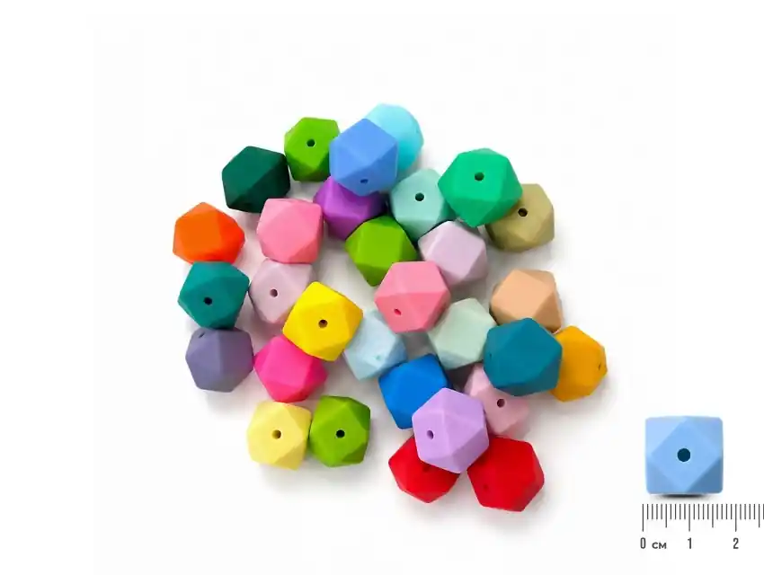 CUENTAS DE SILICONA MODULOS 17MM X 100UN