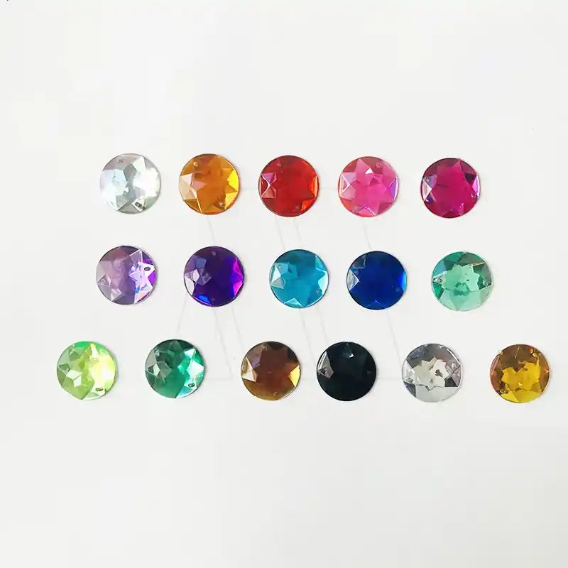 GEMA ACRILICA FACETADA REDONDA 5MM NRO 6 X 100UN