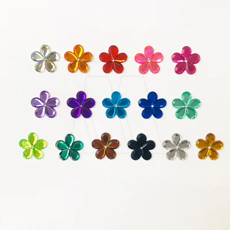 GEMA ACRILICA FLOR MODELO 1 NRO 16 15MM X 15MM X 100UN