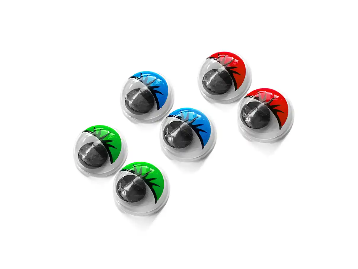 OJOS MOVILES COLOR 10MM X 50UN (25 PARES) 